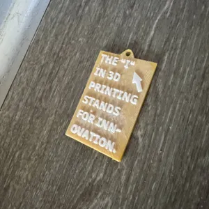A sign for 3-D Printing
