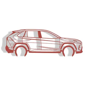 Toyota RAV4 2018 - 2025 - Silhouette Wall Decoration