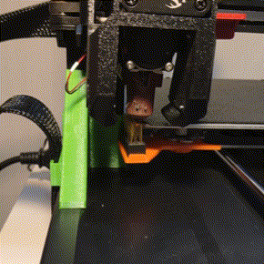 Nozzle wiper brush mount for Ender 3 V3 KE