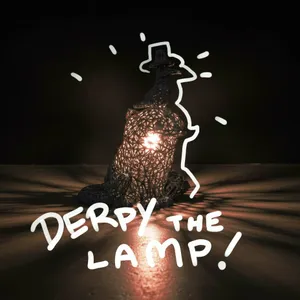 Wireframe Voronoi Lamp Derpy Demon Tiger Kpop demon hunters