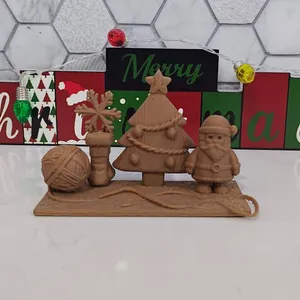Santa Christmas Knitted Yarn Wonderland