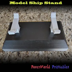 Multicolor Ship Model Stand by PoserWorld