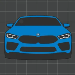 Car Keychain - BMW M8 (gen. G15)