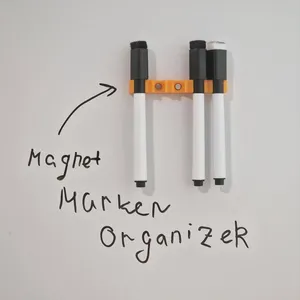 Whiteboard markers magnetic organizer