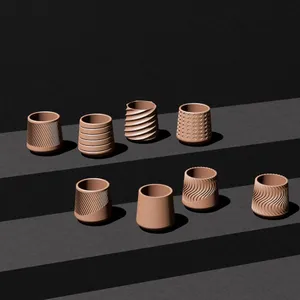 Spiral pots for plants