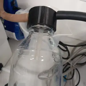 Gas trap. Cap for lab bottle GL45 (Drexel flask like)