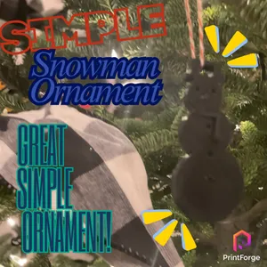 Simple Snowman Ornament