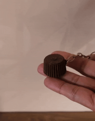 Alpine chocolate keychain