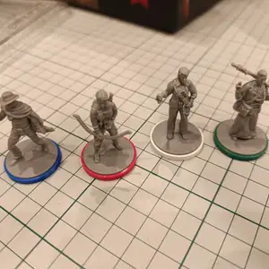 Base Rims (rings) for 25mm miniatures of Maximum Apocalypse