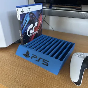 PS5 Game Case Holder – Two-Part 3D Model for Single-Color Pr