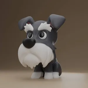 Schnauzer keychain