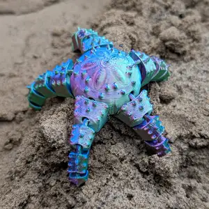 Starflex - Beautiful Flexi Starfish. Free! Easy to Print!