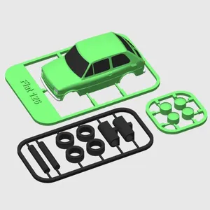 Tiny car fiat 126p kit card