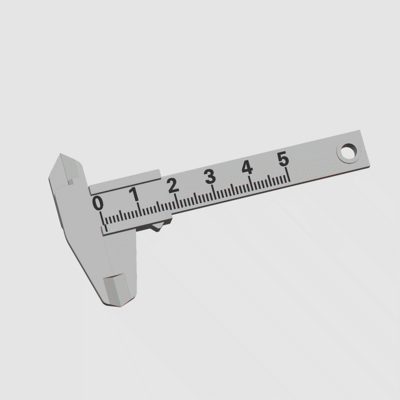 Vernier Caliper Keychain