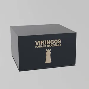 CAJA AJEDREZ HISTORICO IMANANTADA VIKINGOS - HARALD HARDRADA