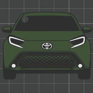 Car Keychain - Toyota Aygo X
