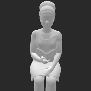 woman sitting reading a book