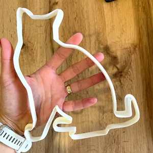 Sitting Cat Cookie Cutters, more sizes, Big Cutter, Cat