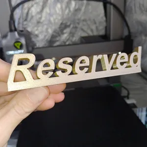 RESERVED SIGN WITH BASE