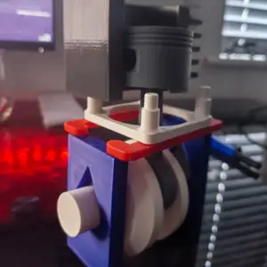 70CC piston and barrel holder/printable barrel