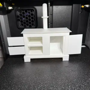 Stove with sliding doors