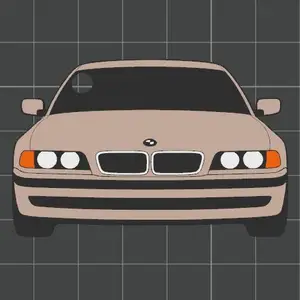 Car Keychain - BMW Series 7 (gen. E38)
