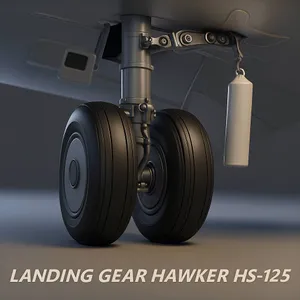 RETRATO DE TREN DE ATERRIZAJE DEL AERONAVE HAWKER HS-125