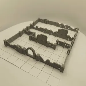 DnD terrain (walls, stairs, doors and arches)