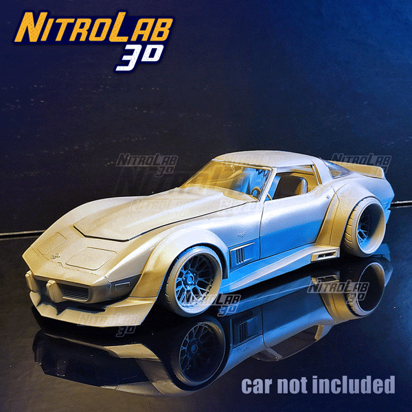 Bodykit for Corvette C3 Revell modelkit 1-25th