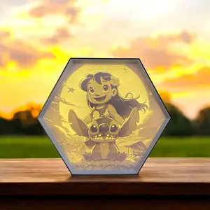 Hexagon Lamp LED RGB - Stitch 004