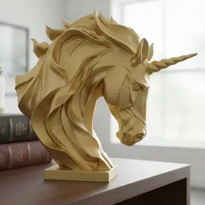 Unicorn Head Scupture