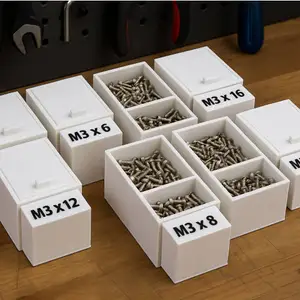 Modular Organizer Box for Screws