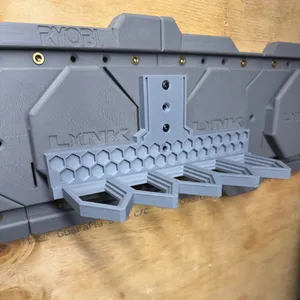 Base plate for adding tool holder to Ryobi Link wall system