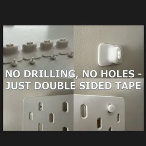 IKEA Skadis Wall Mount On Tape - Without Screws