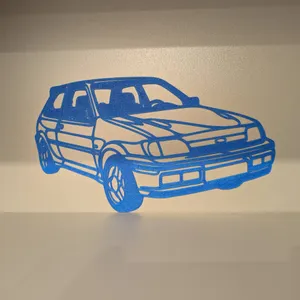 Wallart Ford Fiesta Turbo single color easy print