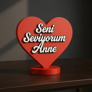 Anneler Günü Kalp - Seni Seviyorum Anne