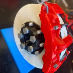 Disc brake with LED lights