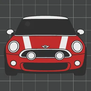 Car Keychain - Mini Cooper (2007)