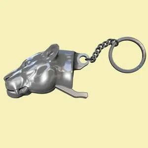 LION HEAD MASCOT, KEYCHAIN, KEYRING