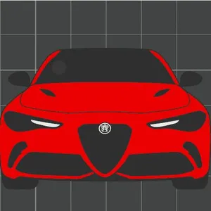 Car Keychain - Alfa Romeo Giulia