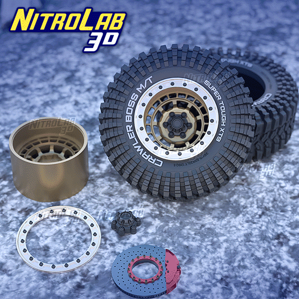 SVX - Offroad Tire with wheel - 1-24th scale
