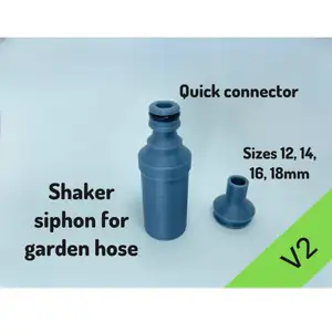 Shaker Siphon for Garden Hose v2
