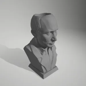 Vladimir Putin Office Pencil Case Realistic Bust