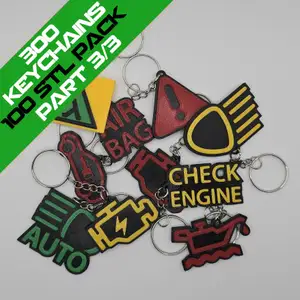 300 Car Dashboard Symbols Keychains - Part 3 (201-300)