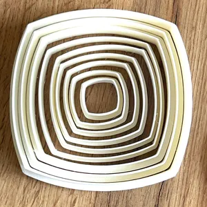 Convex square cookie cutter, baking, cutters, more sizes, 11