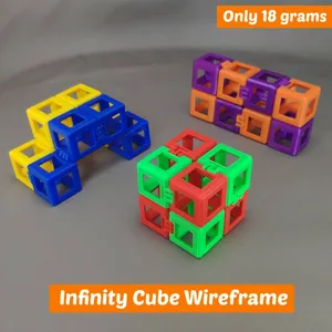 Infinity Cube Fidget Wireframe