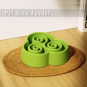 Triskelion Slow Feeder, 3D Dog or Cat Bowl, Safe Food