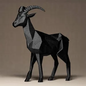 Geometric GOAT Figurine