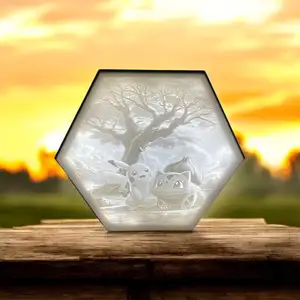 Hexagon Lamp LED RGB - Pokemon 002
