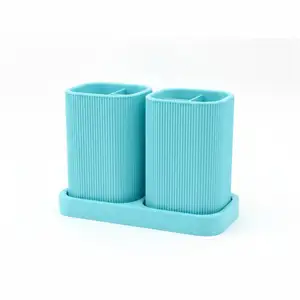 Toothbrush holder with stand